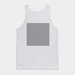 Black Hearts Pattern Tank Top